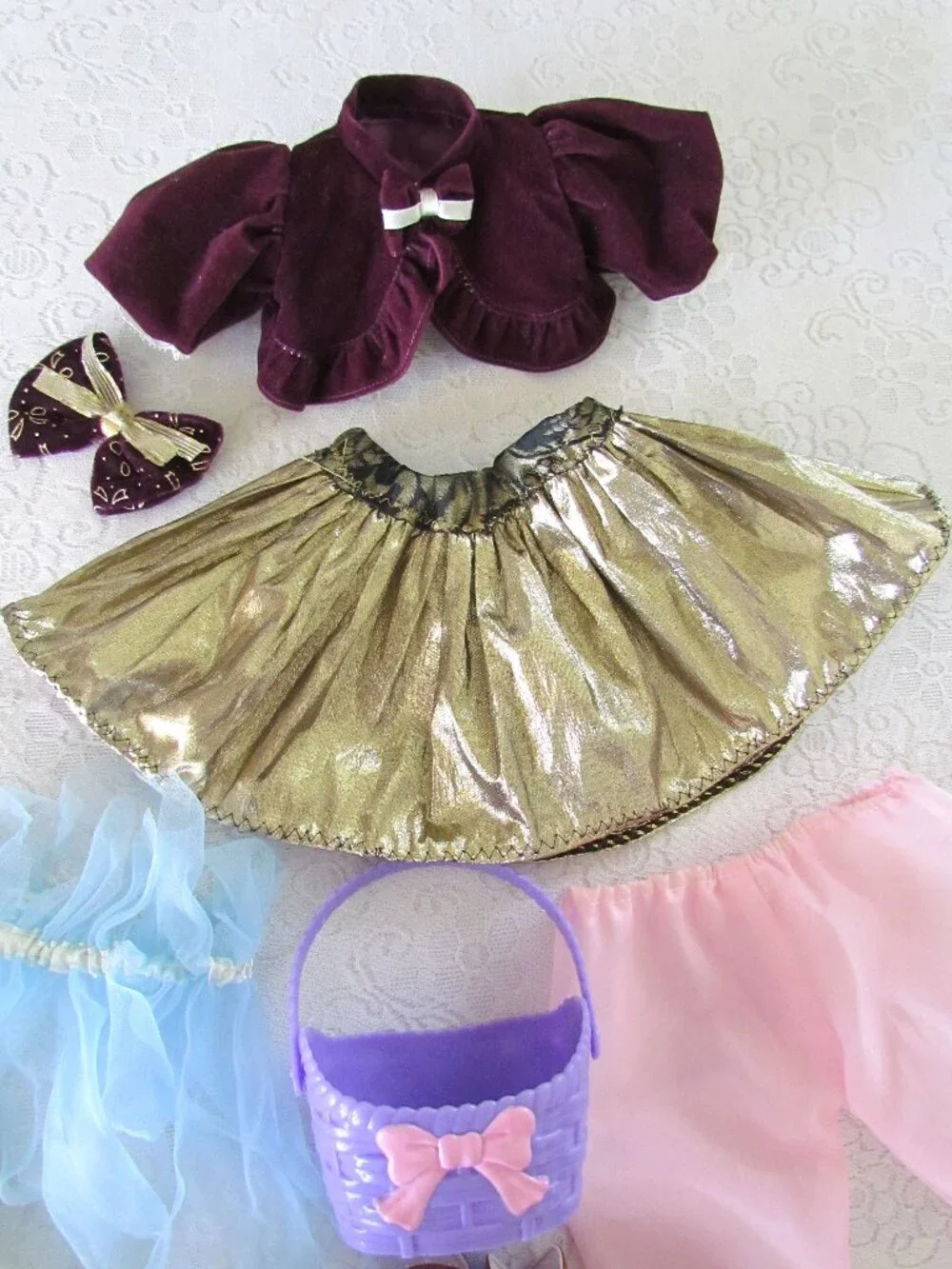 DOLL CLOTHES LOT w BOOTS, FITS 18
